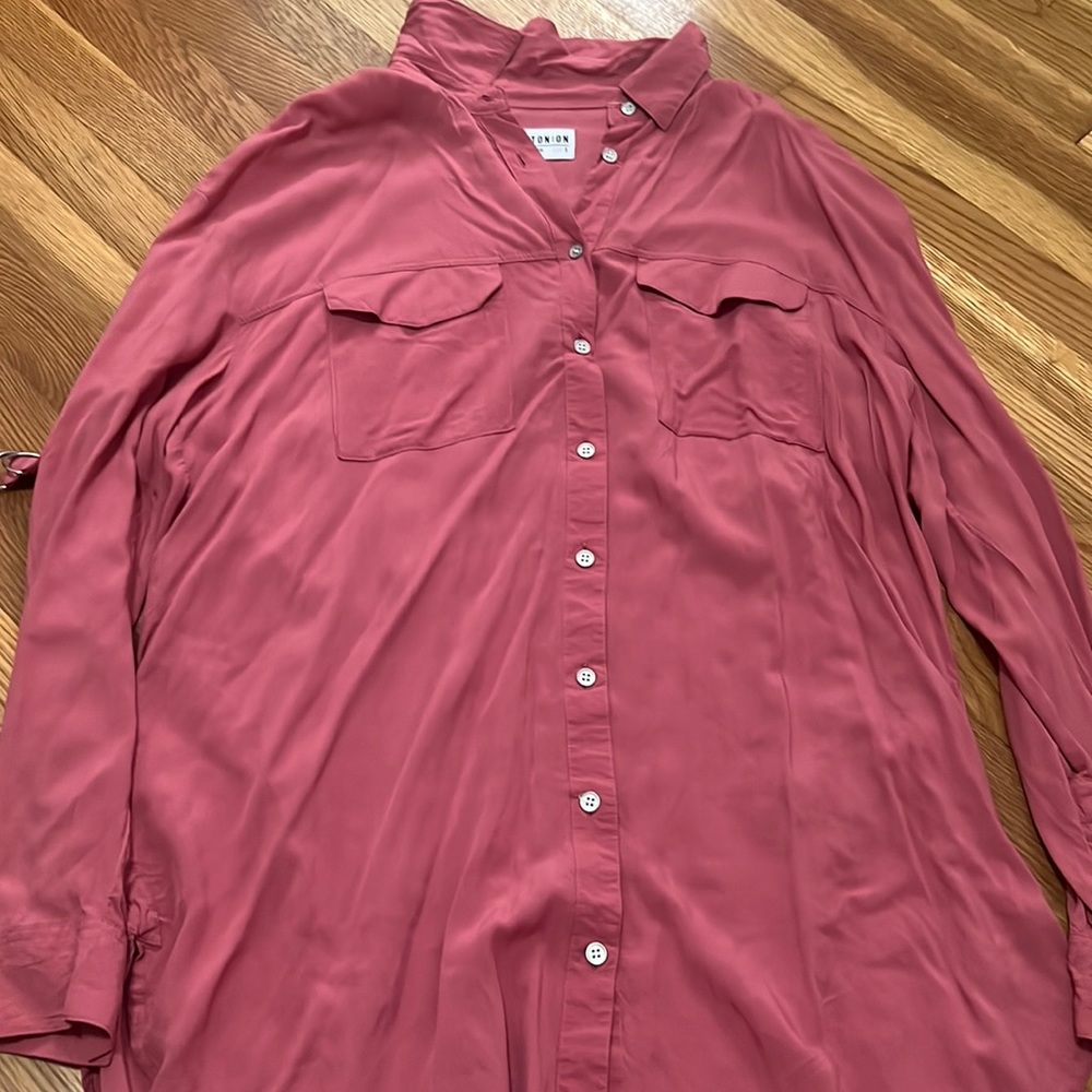 Cotton On longsleeve dusty pink blouse